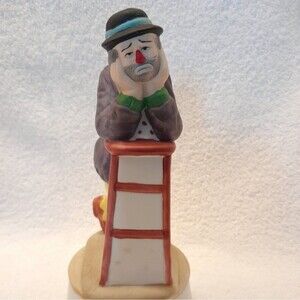 Flambro Emmett Kelly Jr Miniature Collection “Why Me” Clown music box